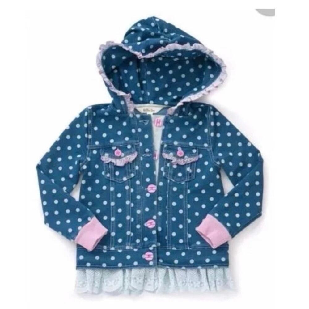 Matilda Jane Girl's Size 10 Denim Look Hooded Jacket